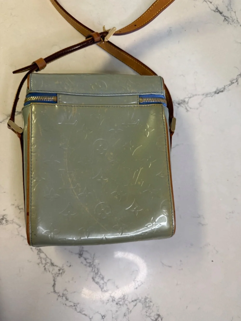 Louis Vuitton Sullivan Vertical PM Monogram Vernis Lavande M91258 2003 Authentic
